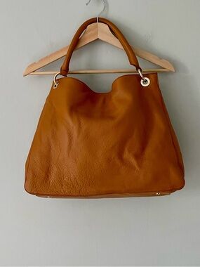 Mark & Graham Camel Leather Build Your Bag